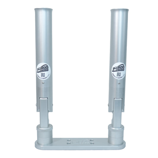 Double Dual Axis Ratcheting Rod Holder Gimbal Mount