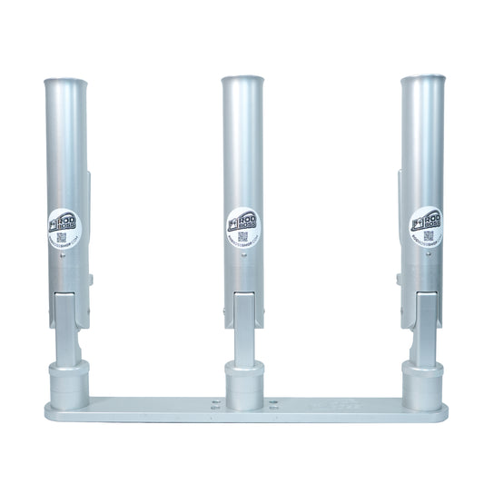 Triple Dual Axis Ratcheting Rod Holder Track Mount