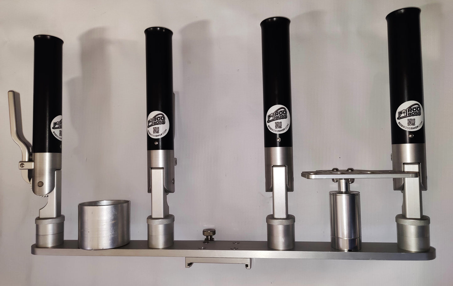 Quad Dual Axis Ratcheting Rod Holder