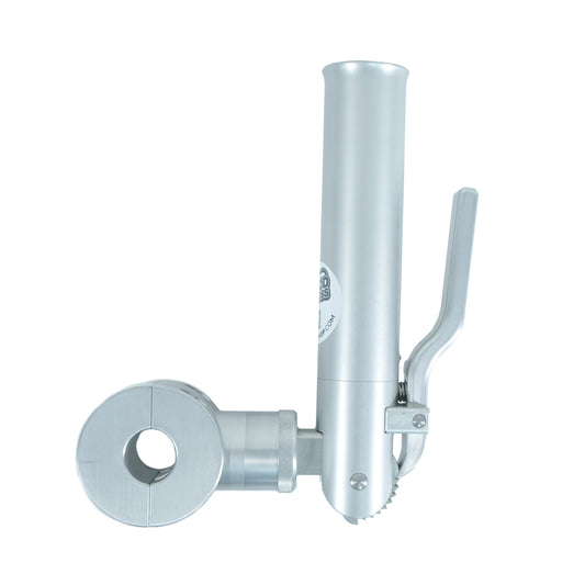 1 1/4" 90 Degree Rail Mount Dual Axis Rod Holder