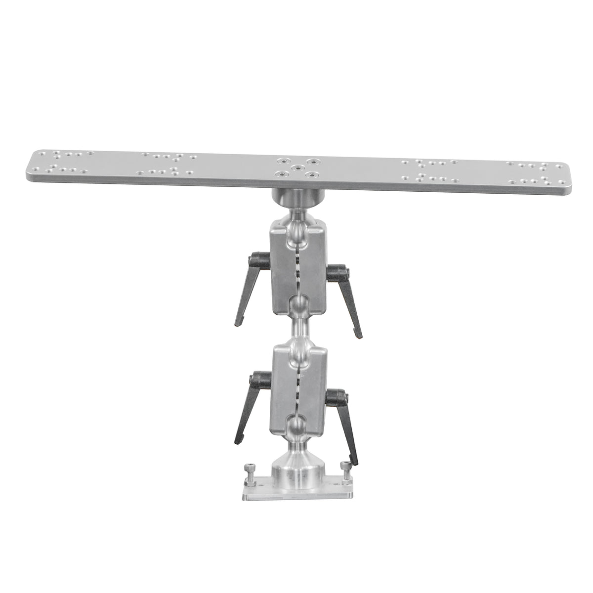 4" Double Ball & Double Horizontal Screen Electronic Mount with Quick Release