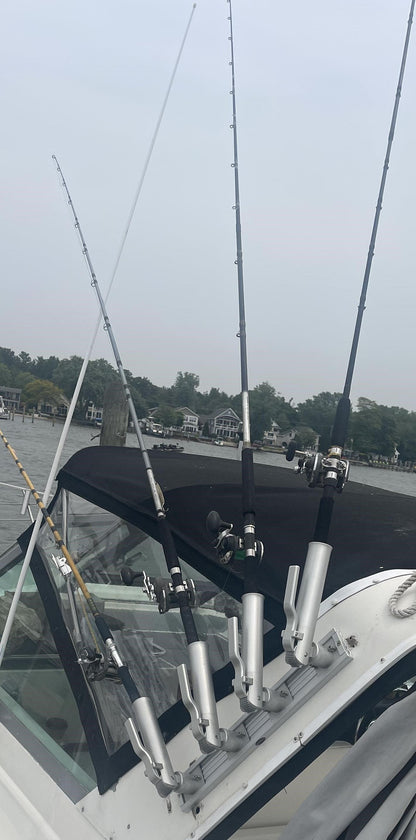 fish on rod holders tall side mount Single Side Arch Mount Rod Holder – Rod Boss Shop