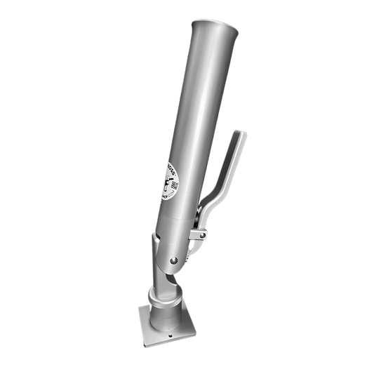 The Rod Boss™ Single 1 Dual Axis Rail Mount Rotating Fishing Rod Holder
