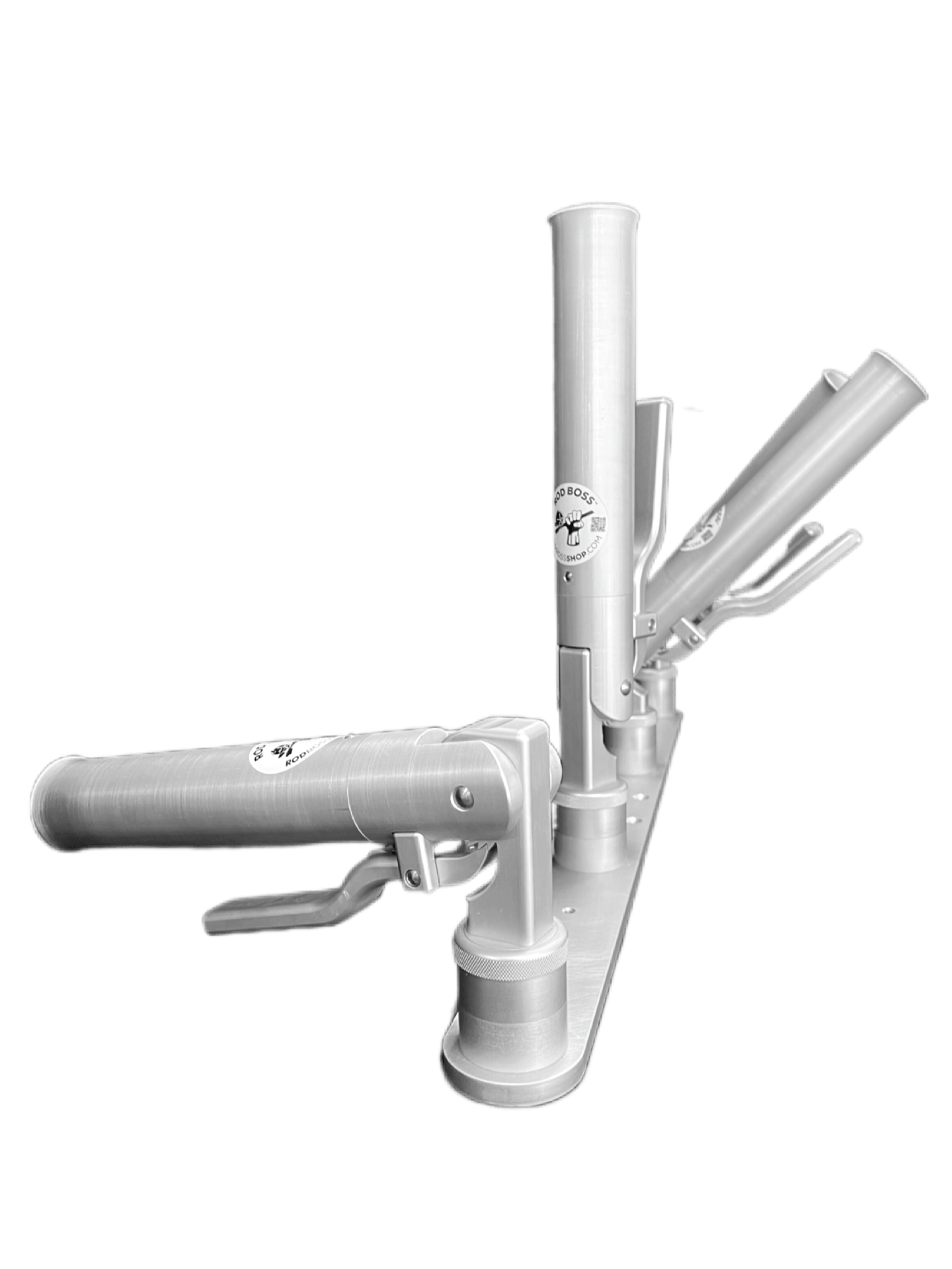 dual fishing rod holders Rod Boss 1004r Quad Dual Axis Ratcheting Rod Holder